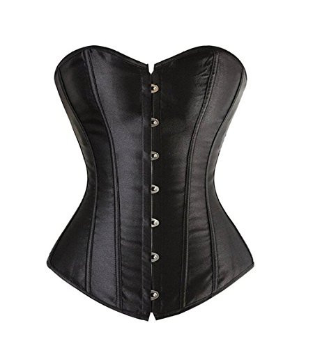 frawirshau Black Corset Top Black Corset Tops for Women Black Corset Plus Size Womens Black Corset Top a Corset Renaissance Corset Black Size L | Amazon (US)