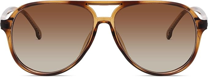 livho Trendy Polarized Oval Aviator Sunglasses Women Men, Retro Sun Glasses 2024 Oversized Eyewea... | Amazon (US)