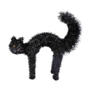 16" Black Tinsel Cat by Ashland® | Michaels Stores