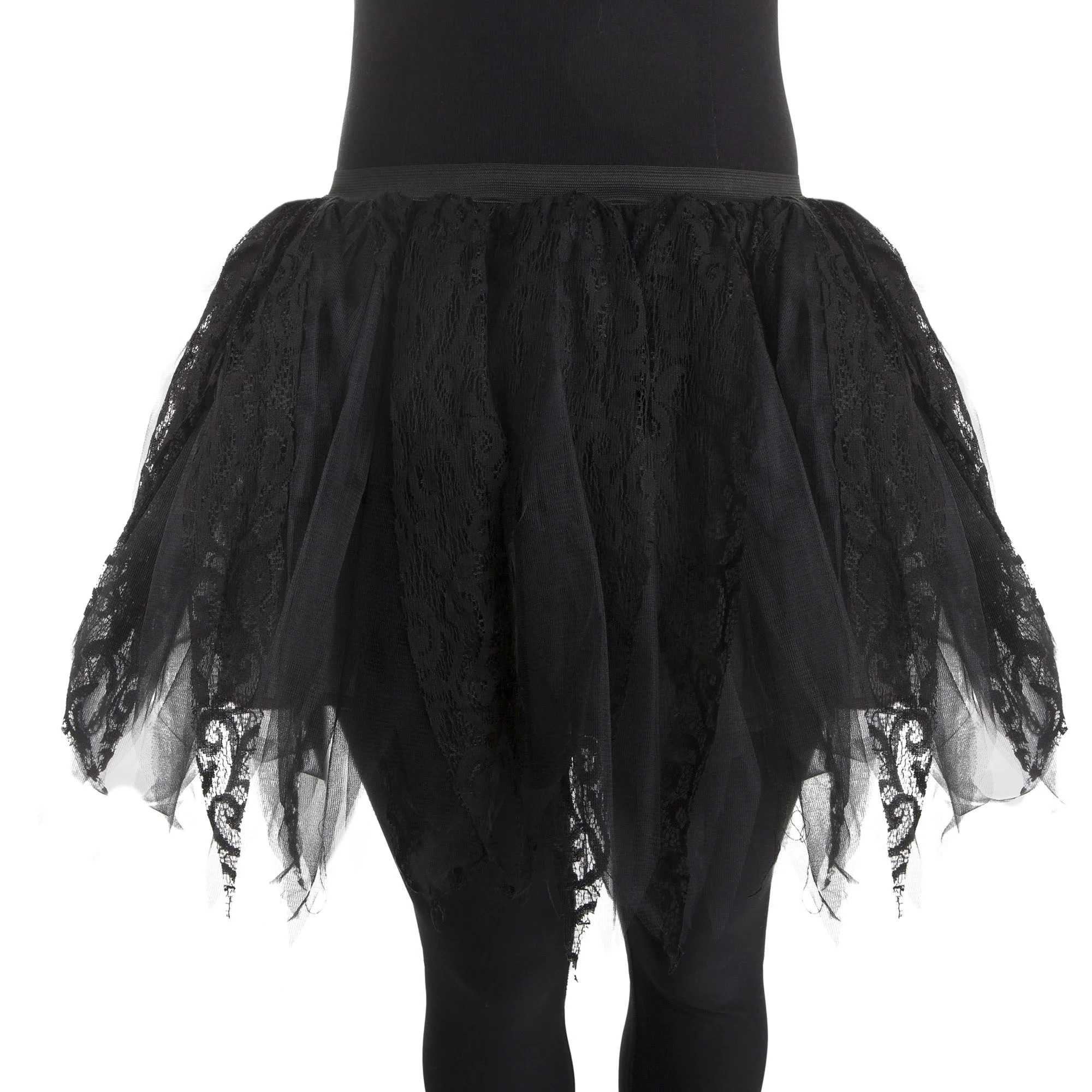 Halloween Women’s Black Lace Tutu Costume Accessory, By Way to Celebrate, Size S/M | Walmart (US)