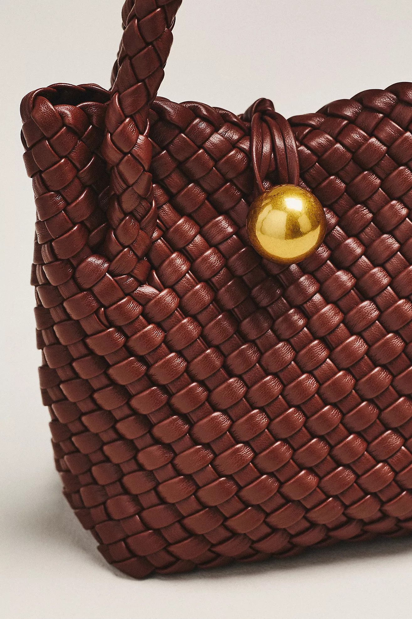 Faux Leather Woven Satchel | Anthropologie (US)