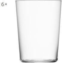 Filigrane Wassergläser Gio aus dünnem Glas, 6er-Set, Ø 9 x H 12 cm | WestwingNow (AT & DE)