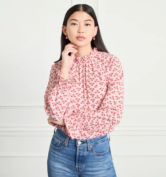 The Millie Top - Posy Pink Crepe | Hill House Home