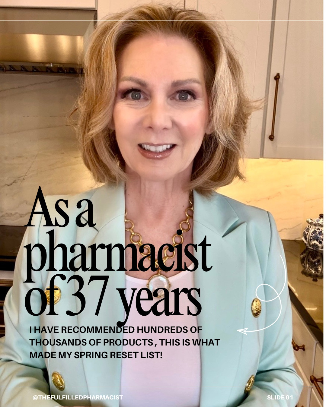 As a pharmacist, I’ve recommended hundreds of thousands of products over my 37 year practice. 

Here’s what made my Spring Reset List to feel your best now and in the upcoming summer months! 

✨Mineral Moon- digestive enzymes with an added boost
✨Quercetin- natural ‘ antihistamine’ with benefits for healthy aging 
✨ Resbiotic’s - ResM postbiotic for GLP-1 support 
✨Besque- luxury oils in the unscented version give your skin a gorgeous glow and will continue to hydrate and firm through summer! Unscented available through site. Amazon only has the scented version. 
✨ Glow by Hormone University’s Bloating SOS . I’ve recommended this in the past with fantastic feedback. 

This post is not medical advice. Check everything out below! 

#LTKselfcare #LTKOver40
