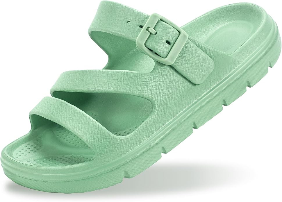 PIMIO Arch Support Sandals for Women Slip On Recovery Slides for Plantar Fasciitis Relief, Non-Sl... | Amazon (US)