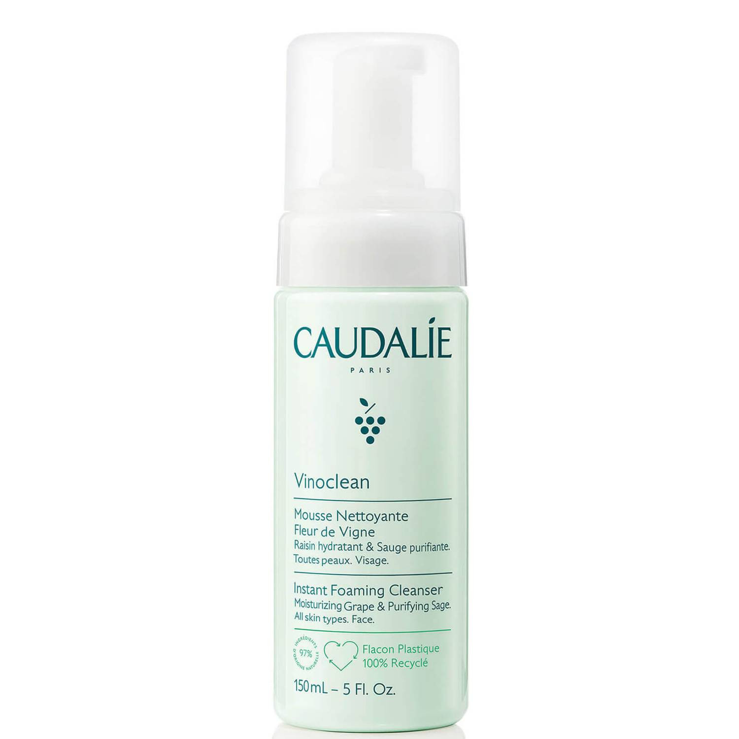 Caudalie Vinoclean Instant Foaming Cleanser 150ml | Look Fantastic (ES)
