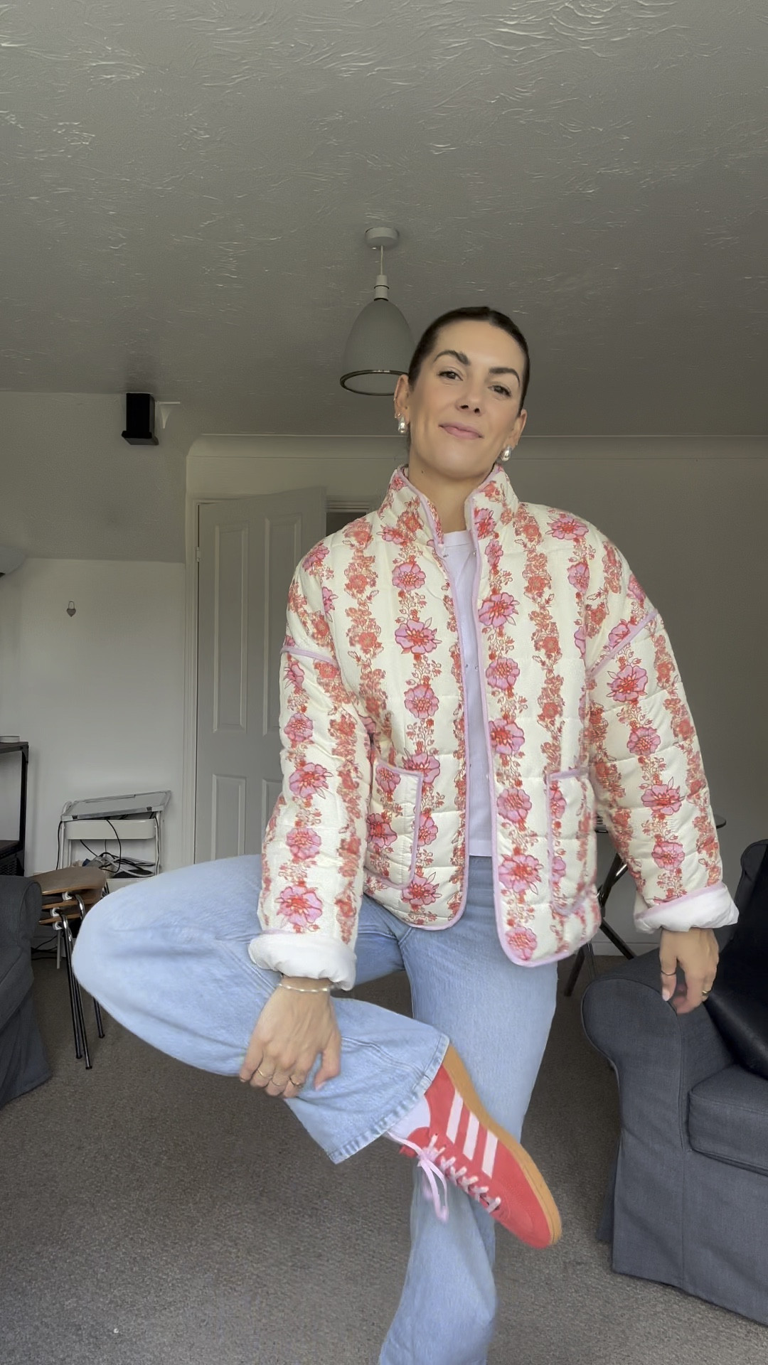 size 26 in jeans 
size medium in jacket 
shoes TTS 

#LTKstyletip #LTKeurope #LTKSeasonal