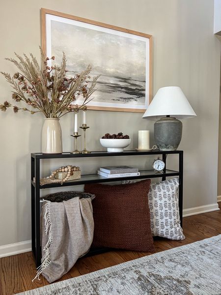 Fall console table styling 🍂


Console table decor, shelf decor, coffee table decor, autumn, throw pillows, table lamp, vase, throw blanket, woven basket with handles, black console table, neutral area rug, entryway decor, entry table, foyer decor, affordable home decor, home decor on a budget, threshold with studio McGee, Target sale, Target clearance, found it at target, pottery barn, vase filler

#LTKunder50 #LTKunder100 #LTKsalealert