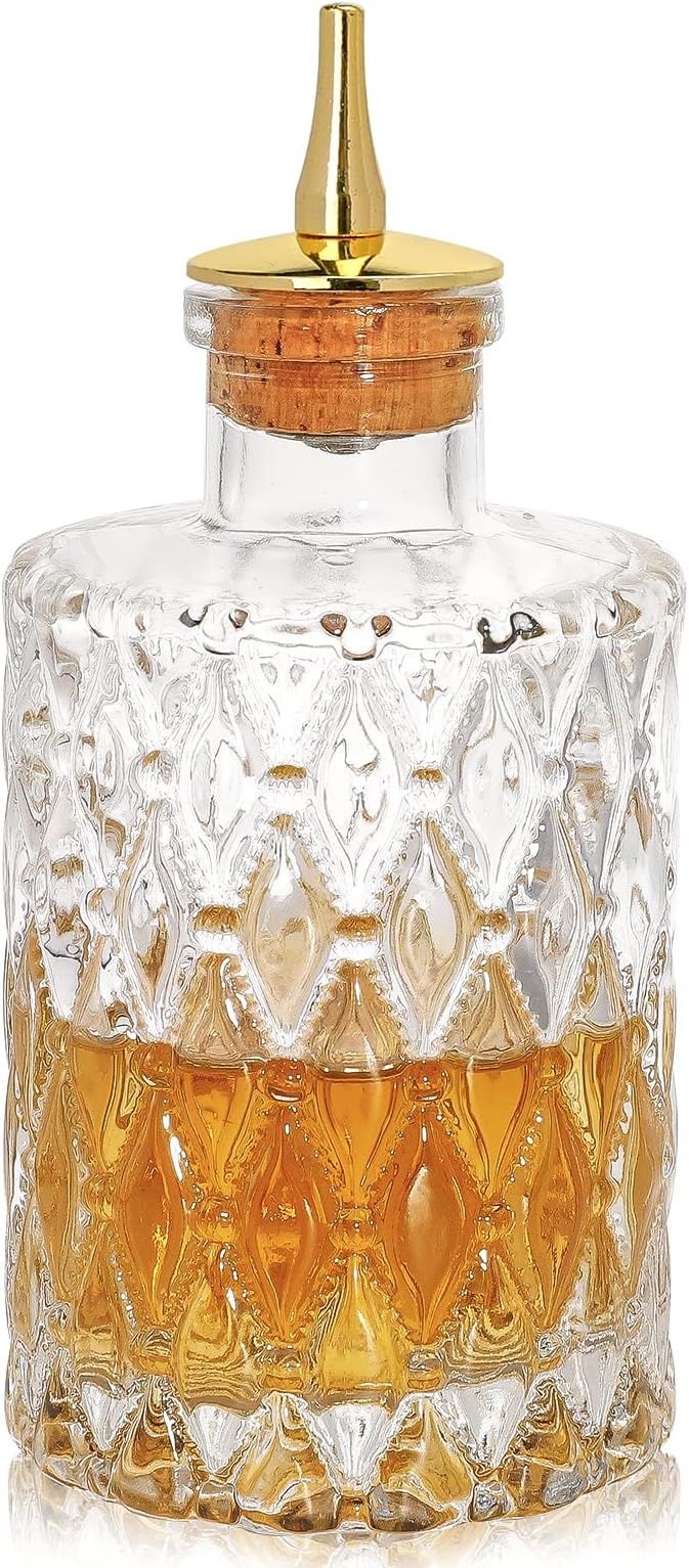 Bitter Bottle - 4oz/120ml Jewel Grain Bitter Bottle For Cocktail, 4oz/120ml, Metal Dash Top, Grea... | Amazon (US)