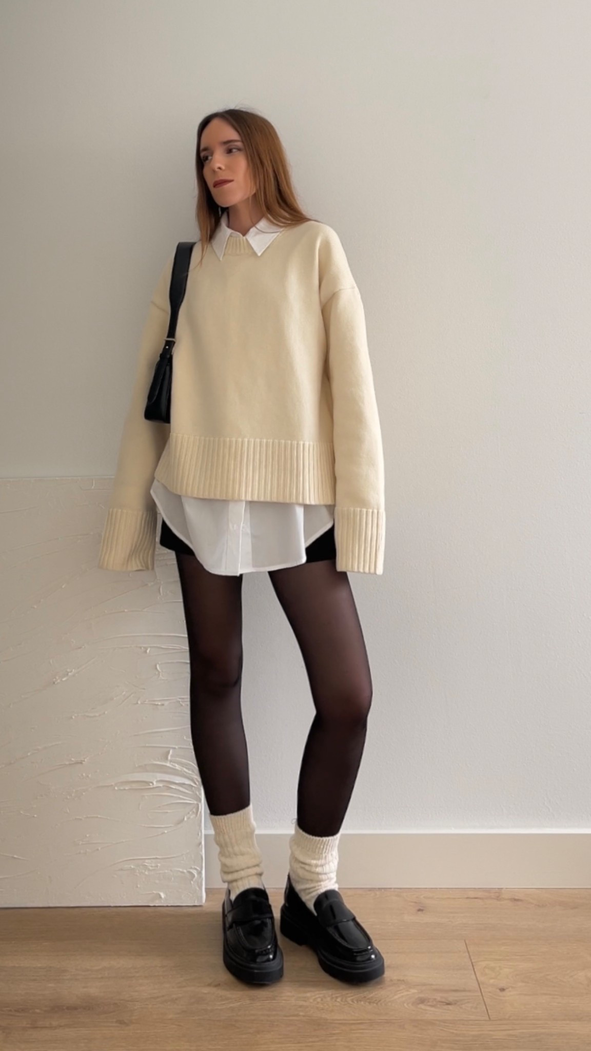 Spring cream knit and loafers outfit 🖤

#LTKSpringSale #LTKSeasonal #LTKStyleTip