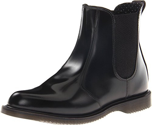 Dr. Martens Women's Leather Flora Chelsea Ankle Boot, Black, 4 UK/6 US | Amazon (US)