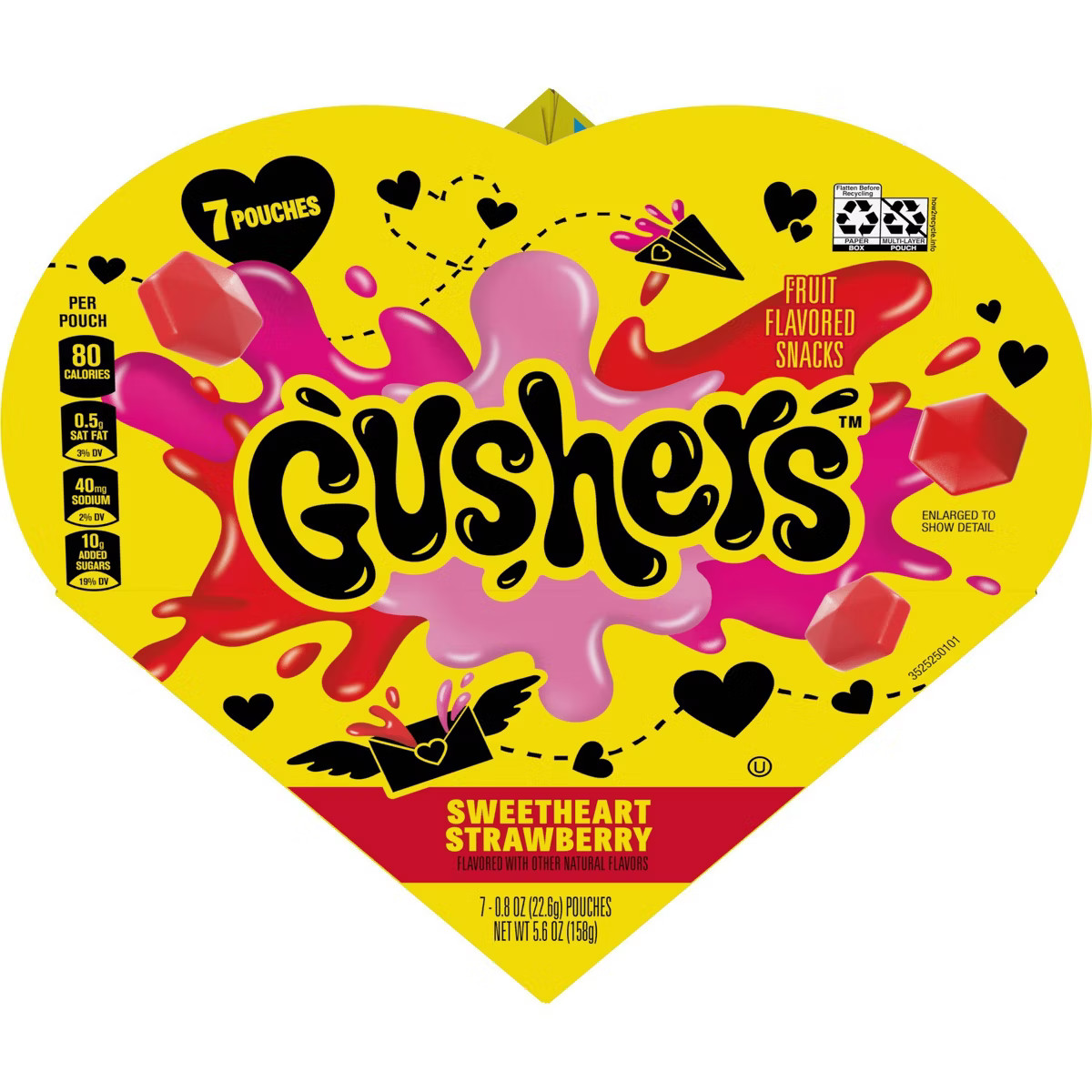 Valentines Gushers Fruit Snacks Heart Box - 5.6oz | Target