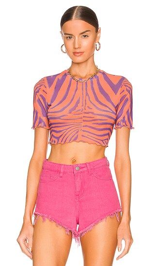 Isla Tee in Orange Zebra | Revolve Clothing (Global)