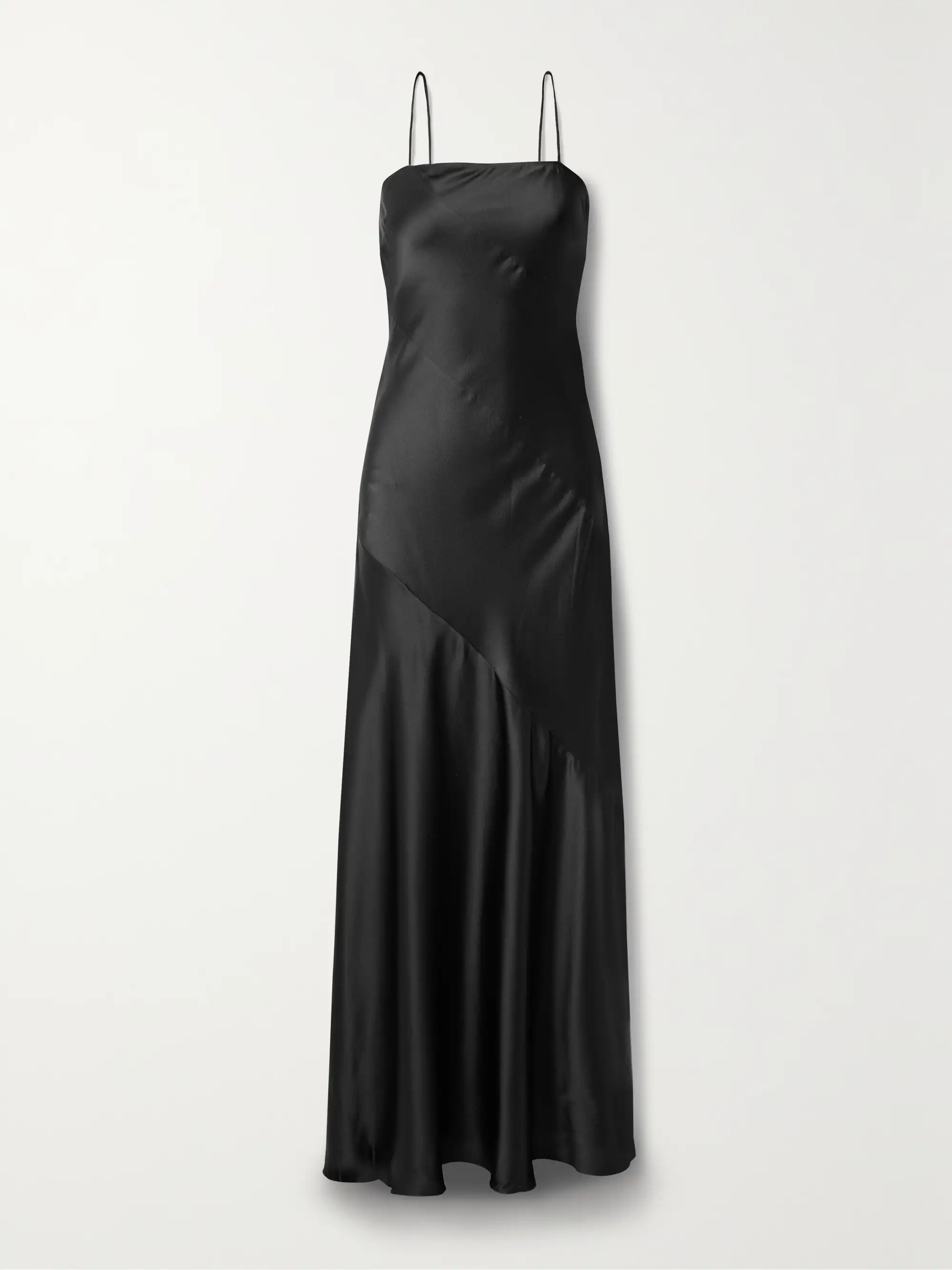 Oaklynn hammered-silk midi dress | NET-A-PORTER (UK & EU)