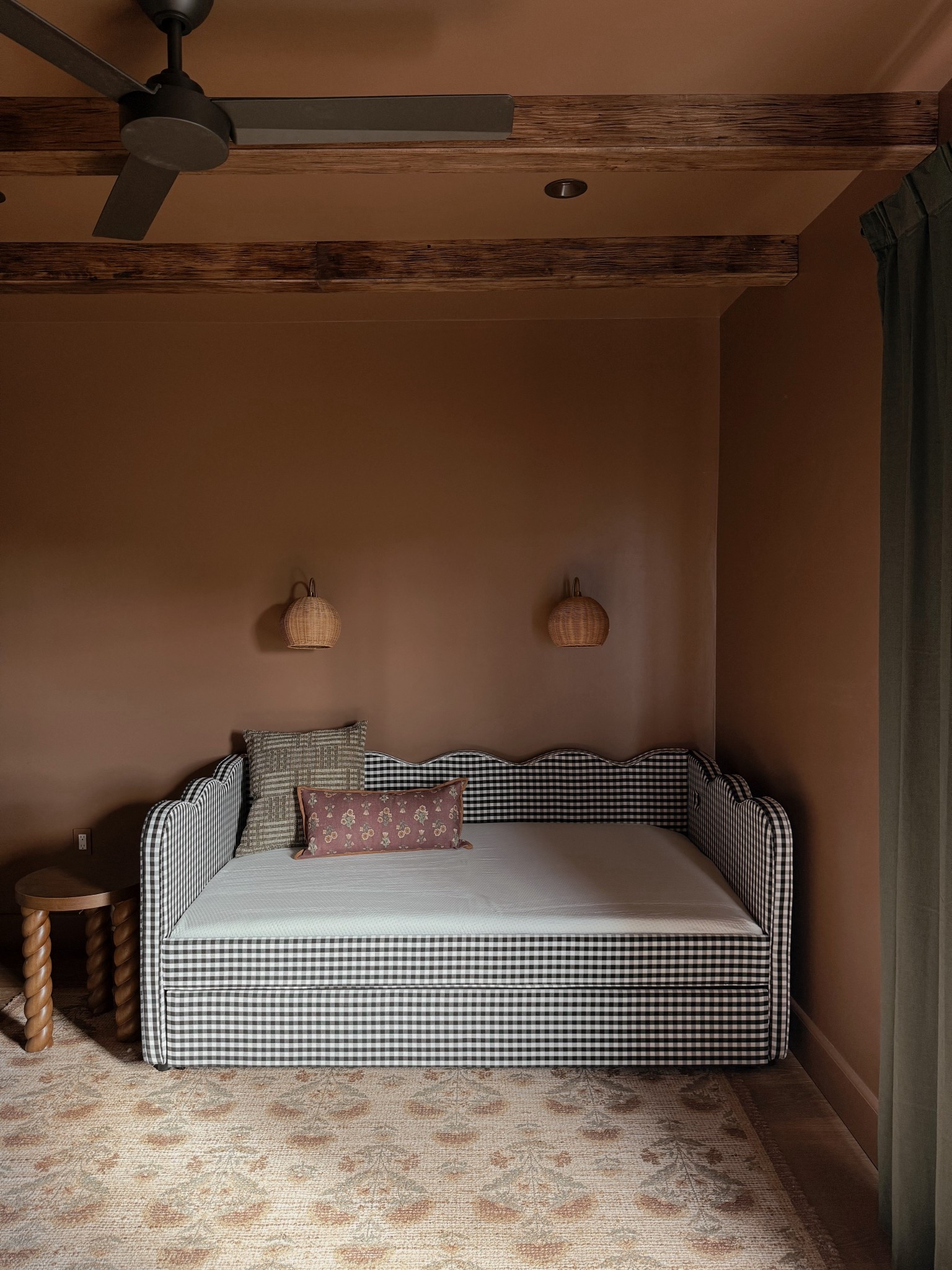 Our gingham trundle bed arrived for the twin room! It’s perfect and the price is unbelievable 😍

#LTKHome