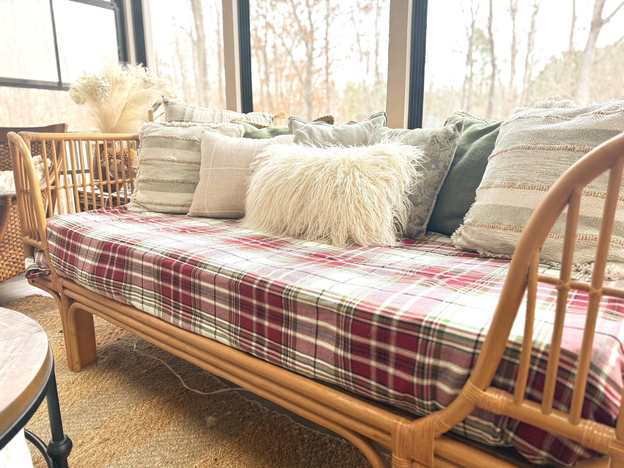 Ever shock yourself with a bright idea out of nowhere? I love this tablecloth, but it didn’t look right in our formal dining room for our holiday party next week. As I walked by our daybed on the porch, I thought what a great addition for the holidays! Covered the mattress with this tablecloth and instant Christmas! 

Get creative with what you have around your house or not using something for its initial purpose! 

#Christmasdecor  
#christmastablecloth

#LTKHoliday #LTKHome #LTKSeasonal