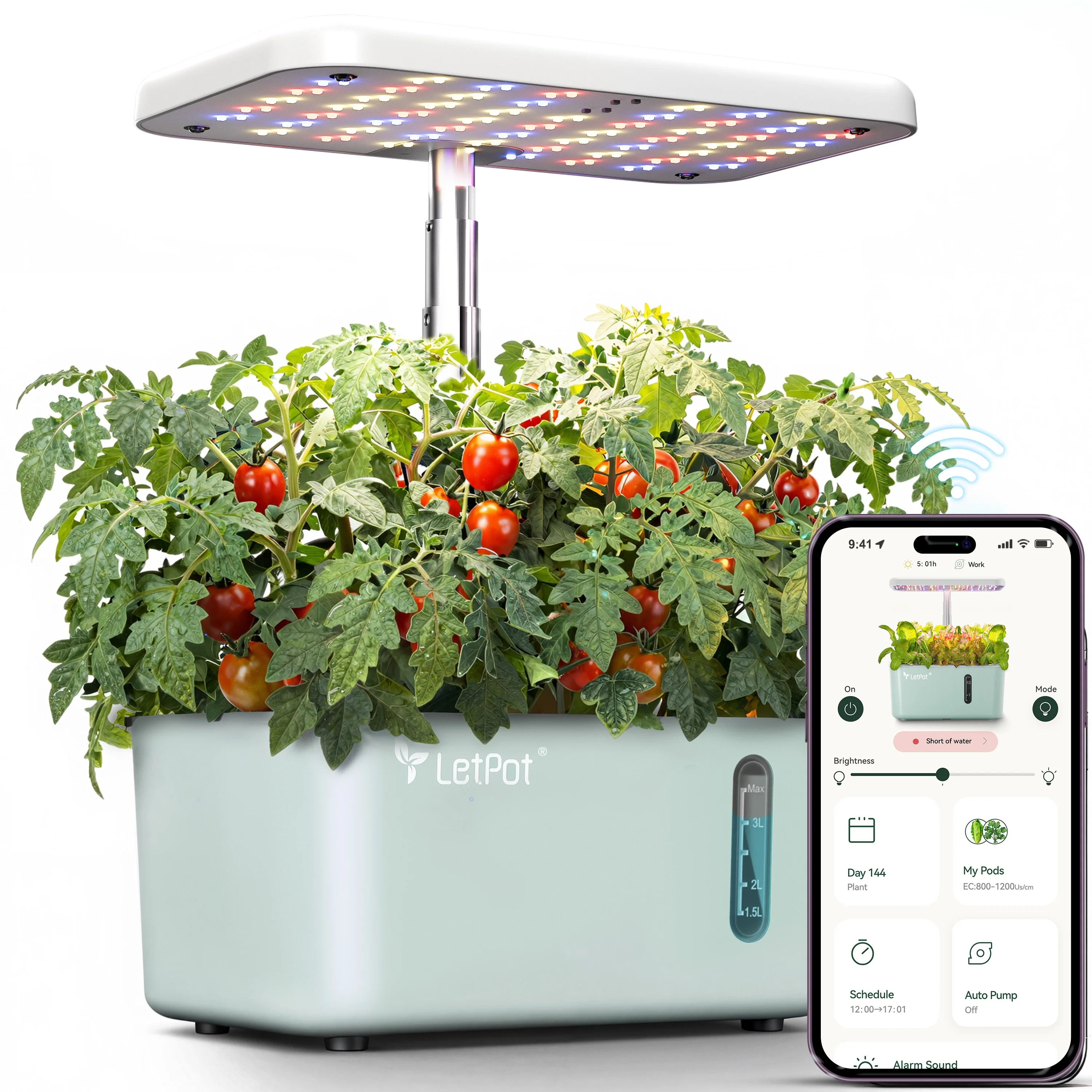 LetPot MINI 5-Pod Hydroponics System - APP&WiFi Controlled Smart Indoor Garden with Grow Lights, ... | Walmart (US)