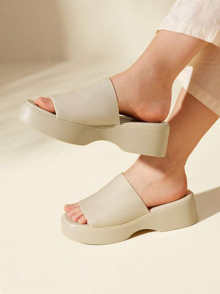 CUCCOO BASICS Summer Fashionable Casual Sandals With Thick Soles For Outdoors, Simple Design And ... | SHEIN