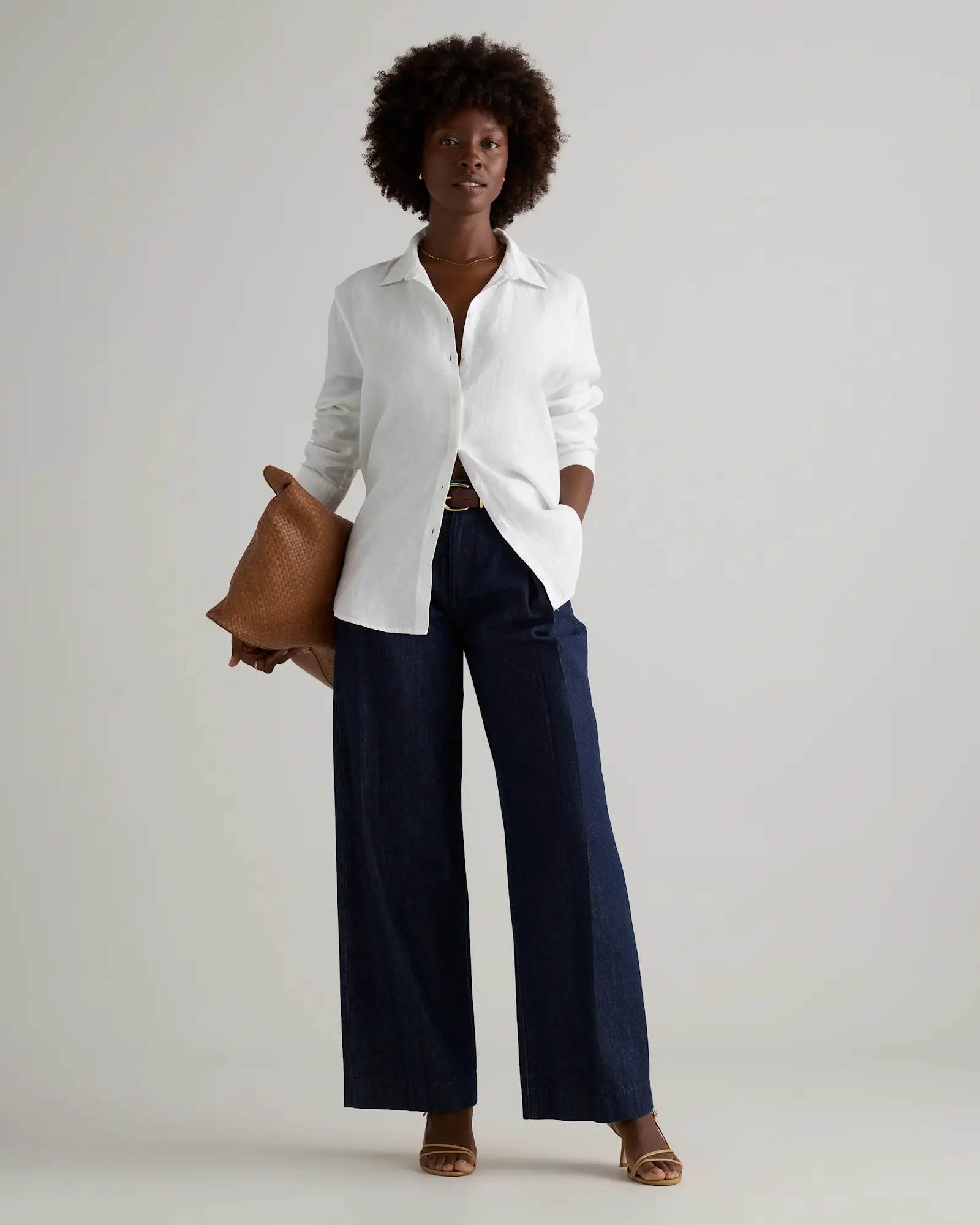 100% European Linen Long Sleeve Shirt | Quince