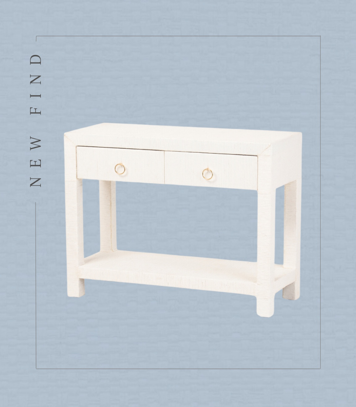 New affordable look for less just dropped! 

Raffia nightstand, wide nightstand, extra wide nightstand, grasscloth nightstand, linen nightstand 