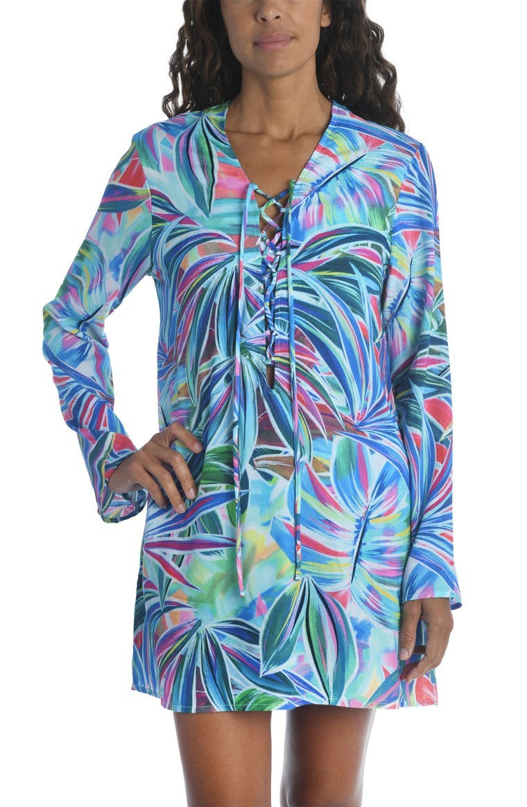 Rating 5out of5stars(1)1Palm Long Sleeve Cover-Up TunicLA BLANCA | Nordstrom