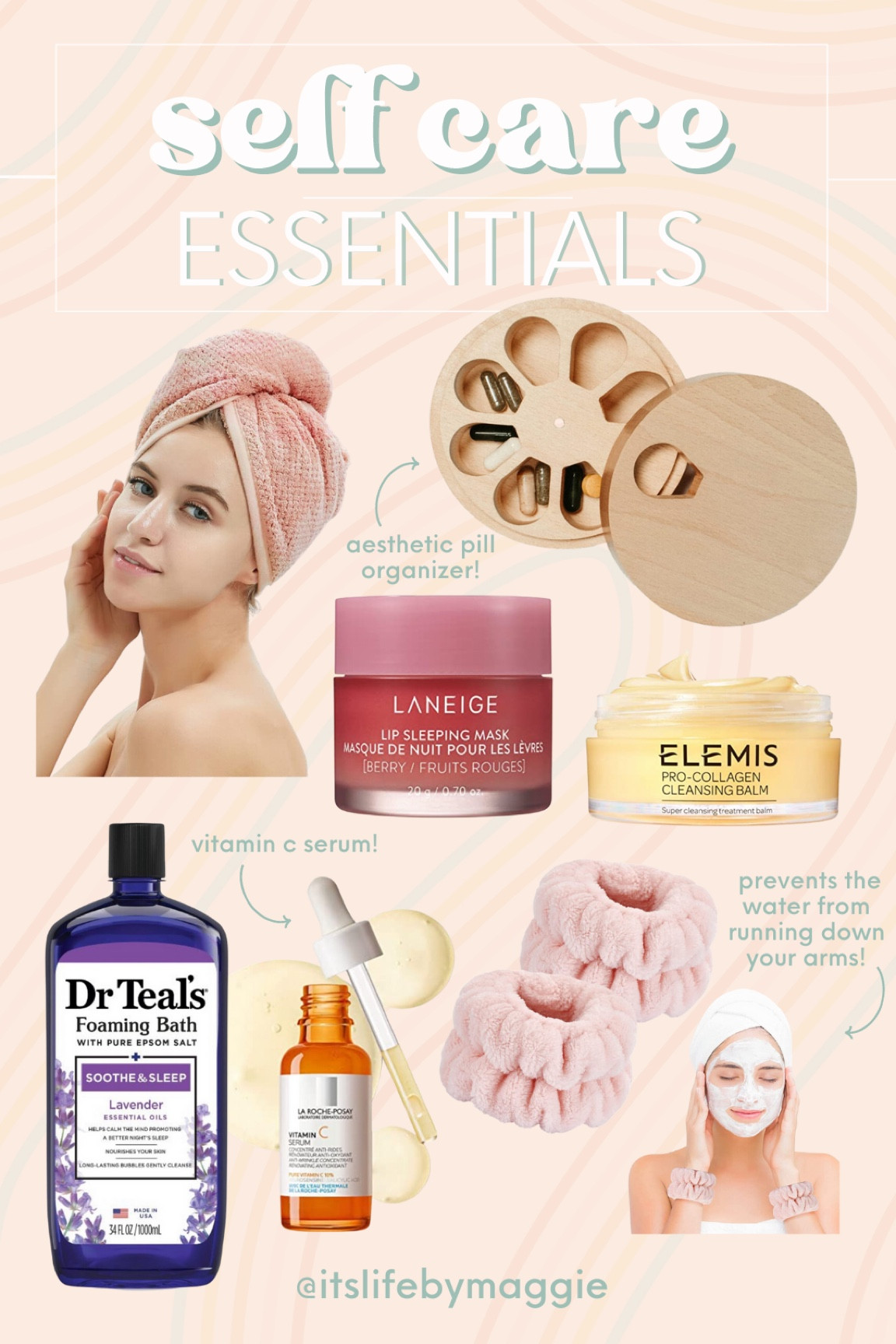Self care essentials

#giftsforher #skincare #vitamincserum #hairtowel #haircare #wrisytowels #lipmask #collagencleansingbalm #pillorganizer

#LTKbeauty #LTKGiftGuide #LTKFind
