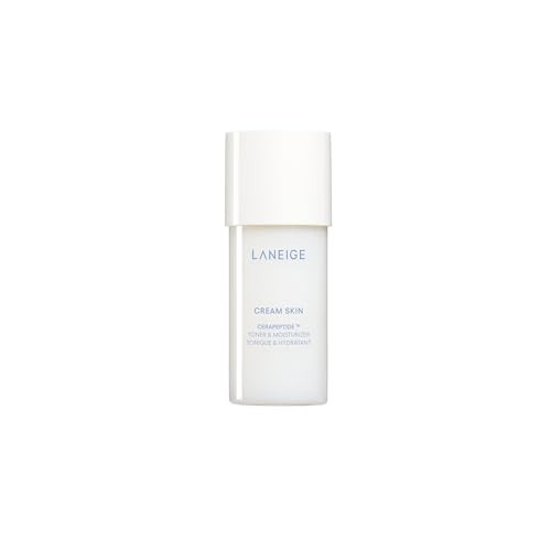 LANEIGE Cream Skin Toner & Moisturizer Mini: Lightweight Refillable Korean Milky Toner with Ceramide & Peptide for Hydration, Firming, & Barrier Support | Amazon (US)