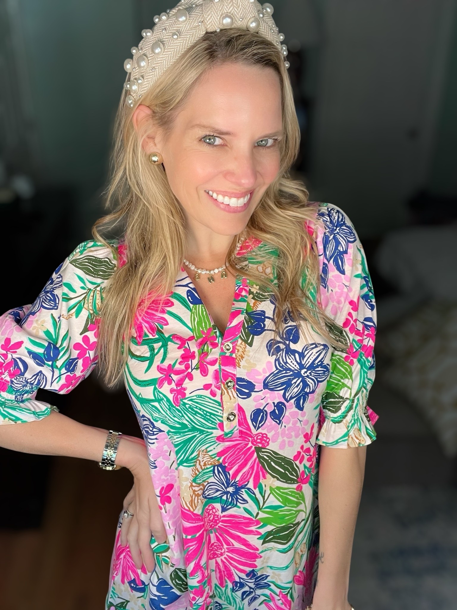 🌸 Bright, bold, and effortlessly chic — the Lilly Pulitzer Delsie Dress is the perfect easy-fit dress for sunny days and casual occasions. Featuring gold button details, smocked sleeves with ruffle accents, and Lilly’s signature vibrant print, this A-line dress is flattering yet comfortable with a roomier fit that skims the body. At 36” in length (size small), it’s the ideal throw-on-and-go piece for brunch, errands, or vacation style. ✨

Pair it with gold hoops, a colorful crossbody, or neutral sandals for a polished yet playful look. 💕

Lilly Pulitzer dress, floral shift dress, summer party dress, easy fit dress, resort wear, colorful vacation dress, casual chic outfit, A-line dress.


#LTKOver40 #LTKWorkwear #LTKSeasonal

#LTKShoeCrush #LTKFindsUnder50 #LTKFindsUnder100

#LTKOver40 #LTKFindsUnder100 #LTKFindsUnder50