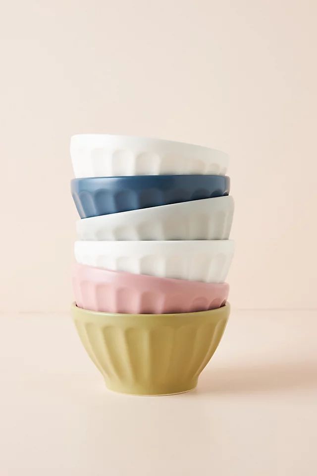 Matte Latte Bowls, Set of 6 | Anthropologie (US)