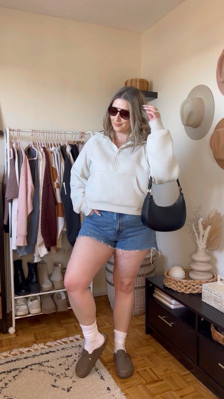 Casual spring outfit - Abercrombie mom shorts, scuba inspired Amazon half zip, Amazon bag & Birkenstock inspired clogs



#LTKmidsize #LTKVideo #LTKSeasonal