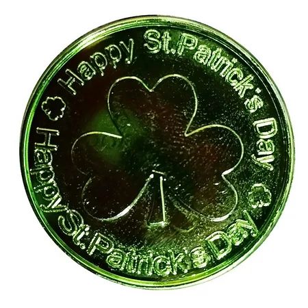 Wesracia Irish Coin Green St. Patrick s Day Toy Coin Green Gold Coin Children s Adult Gift Souvenir | Walmart (US)