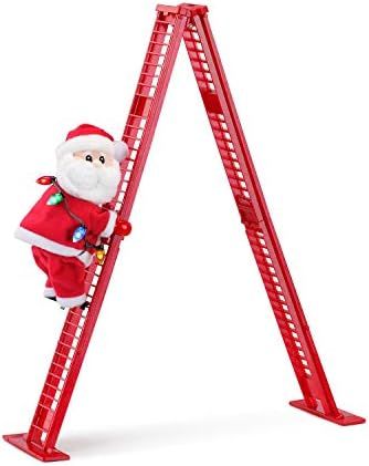 Mr. Christmas Miniature Super Climber Musical Animated Indoor Christmas Decoration, 17 in, Plush ... | Amazon (US)