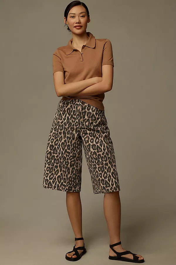 Pilcro Printed Bermuda Shorts | Anthropologie (US)