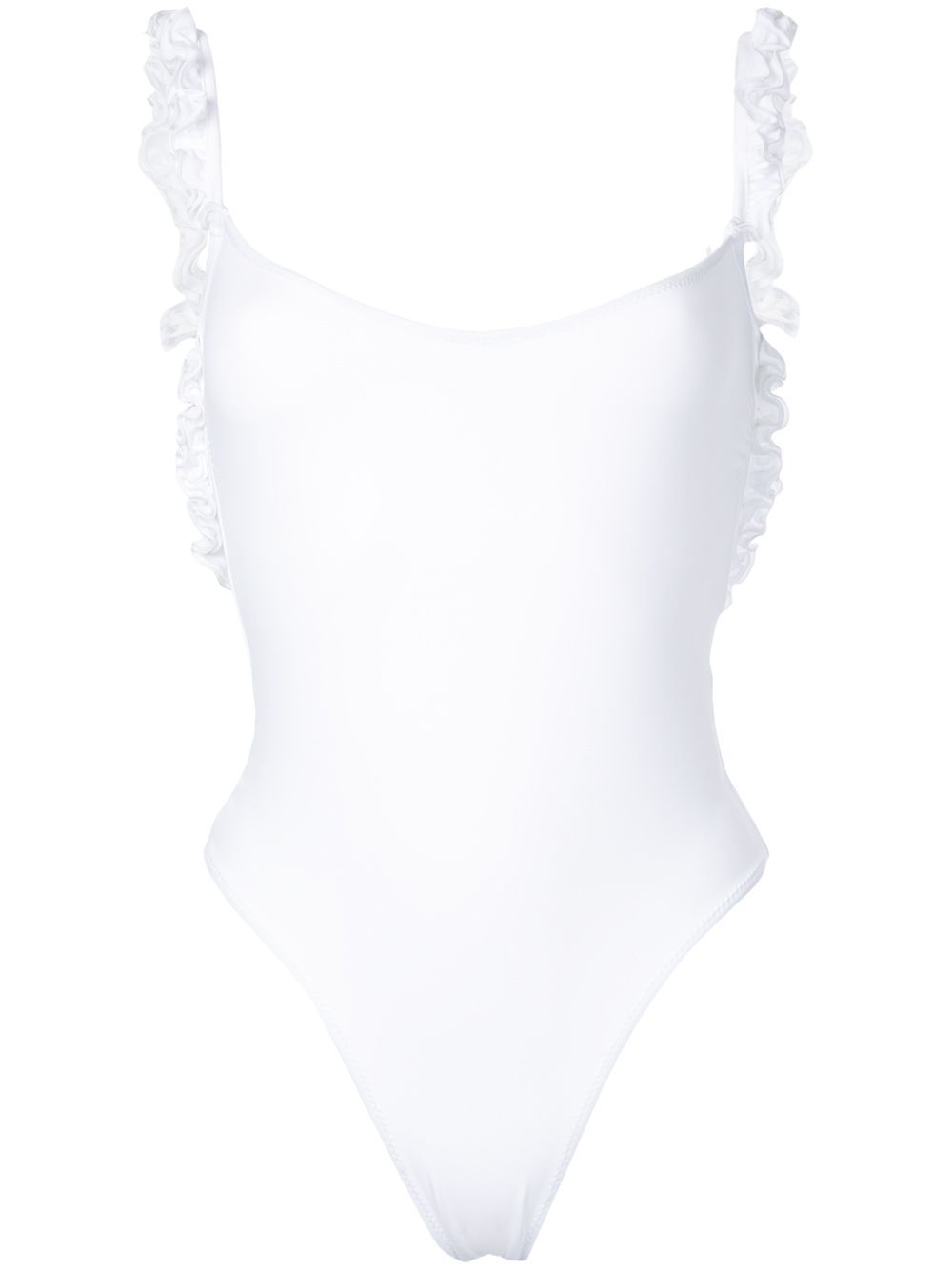 La Reveche frill trim bikini - White | FarFetch US