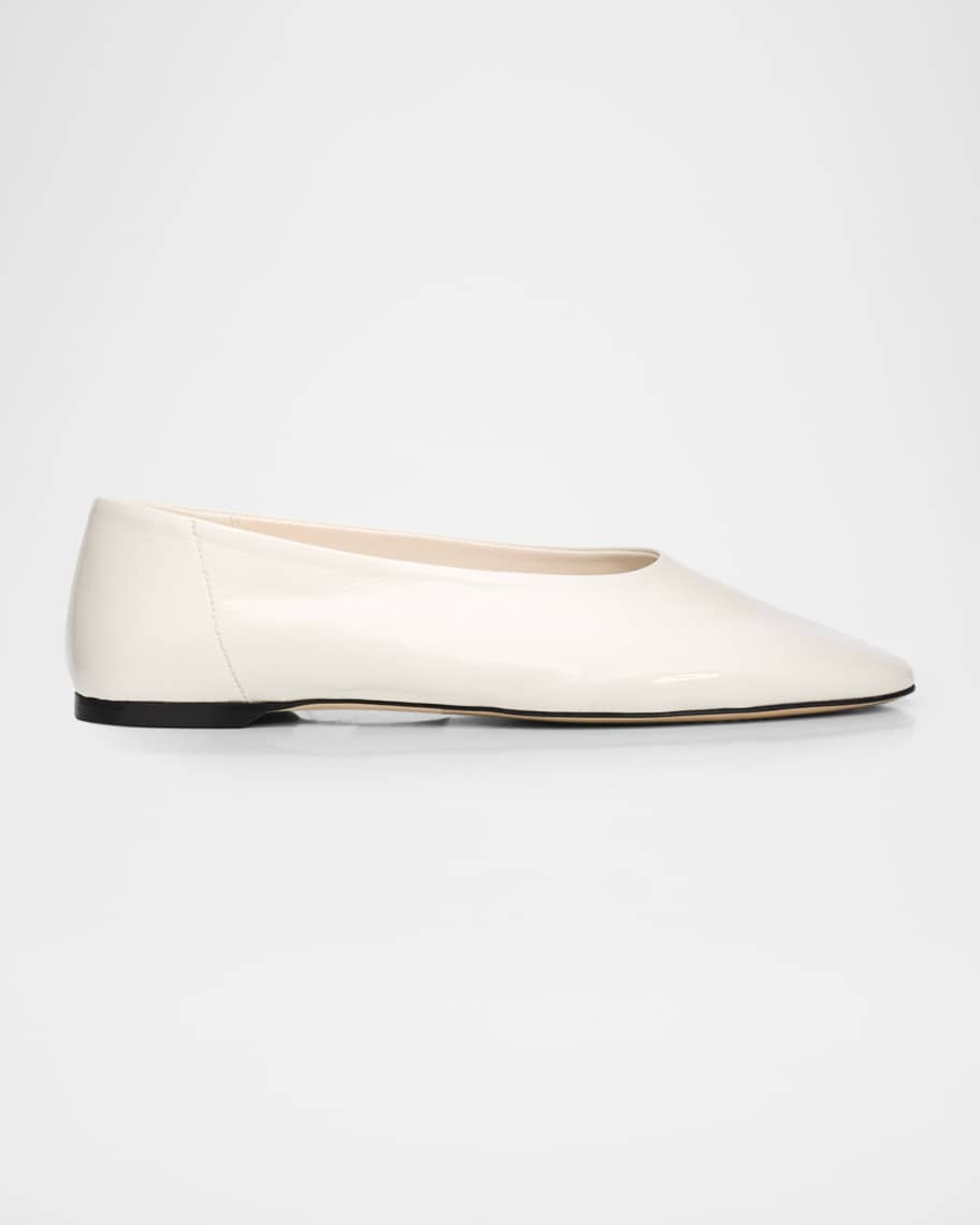 Toteme Slip Leather Ballerina Flats | Neiman Marcus