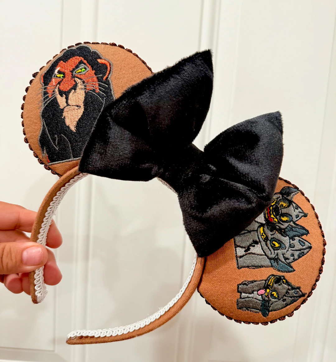 Scar, Lion King Embroidery Mouse ears | Etsy (US)