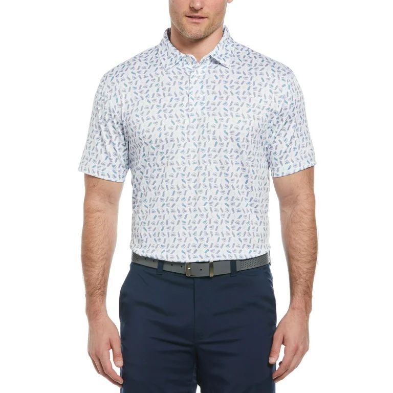 Ben Hogan Men's and Big Men’s Golf Print Golf Polo Shirt, up to Size 5XL | Walmart (US)