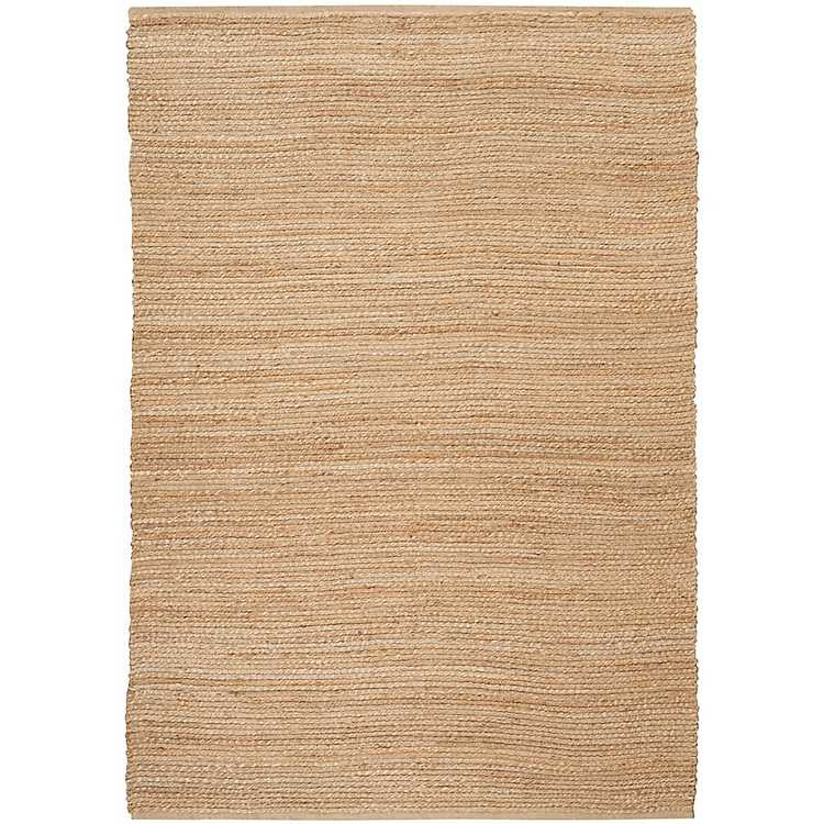 New! Natural Bleach Jute Reversible Area Rug, 5x7 | Kirkland's Home