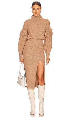 SAYLOR Angelle Sweater Dress in Oatmeal from Revolve.com | Revolve Clothing (Global)