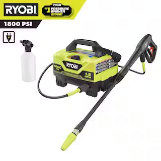 RYOBI 1800 PSI 1.2 GPM Cold Water Corded Electric Pressure Washer RY141802 - The Home Depot | The Home Depot