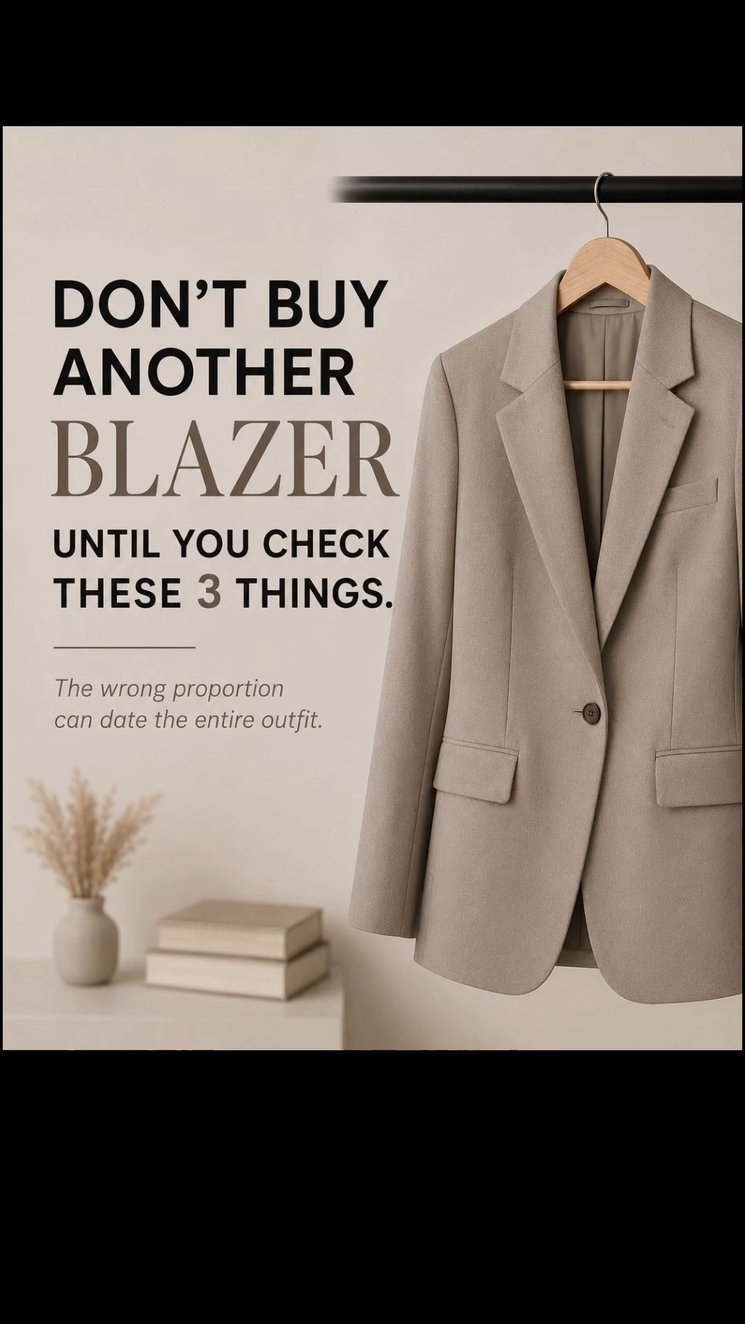 Most blazer mistakes happen before checkout.

I’m not looking at the label first. I’m checking:

— shoulder structure
— length against the trouser proportion
— fabric that actually holds its shape

Because a blazer can be expensive and still make the whole outfit look off.

The goal is not “more tailored.” It’s better proportion, better drape, better presence.

The blazer that passed the test is linked in my Fall Workwear Edit.

Save this before you buy your next blazer.

#FallWorkwear #WorkwearStyle #OfficeStyle

#LTKWorkwear