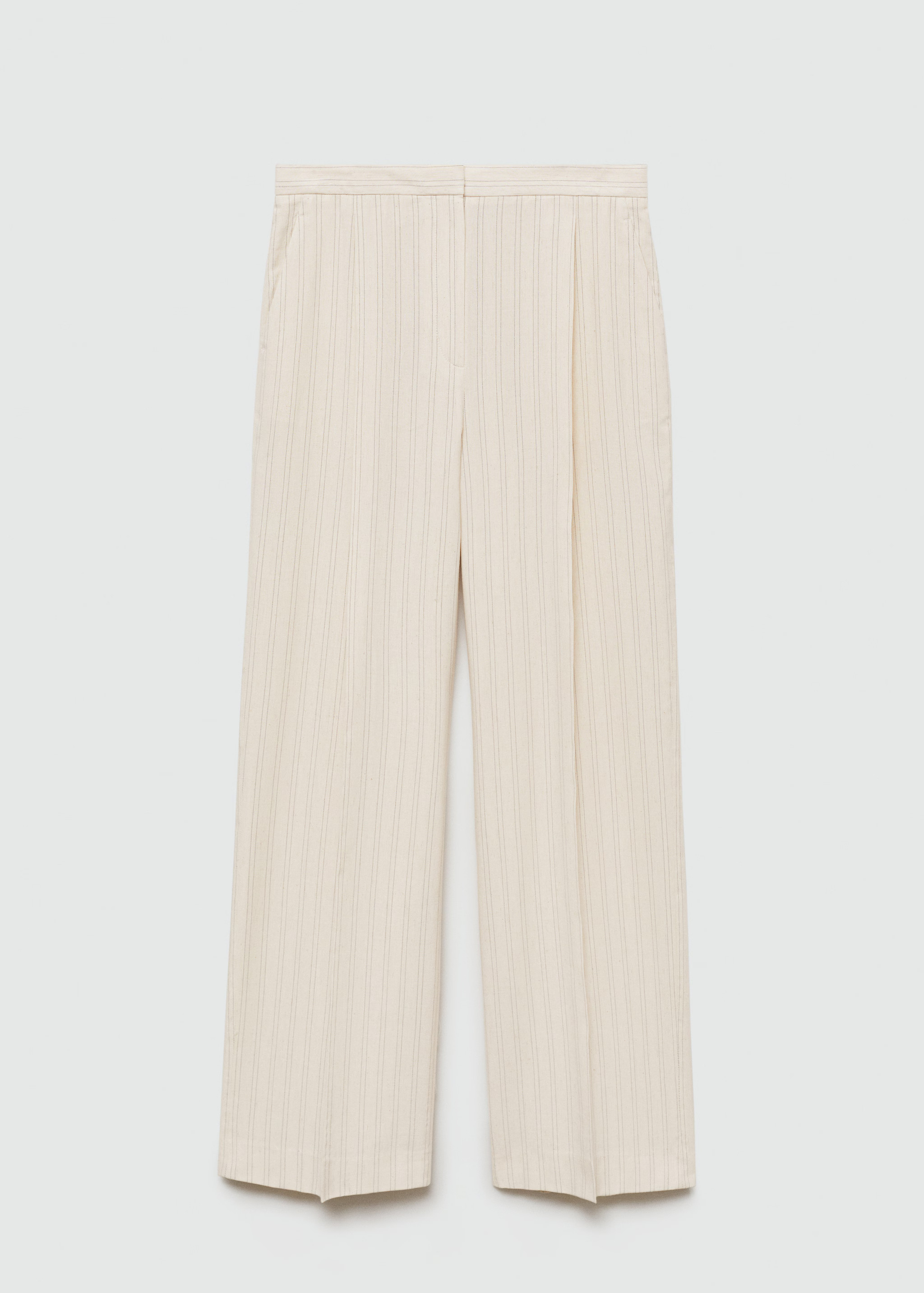 Straight striped trousers - Women | MANGO USA | Mango (US/MX/AU)