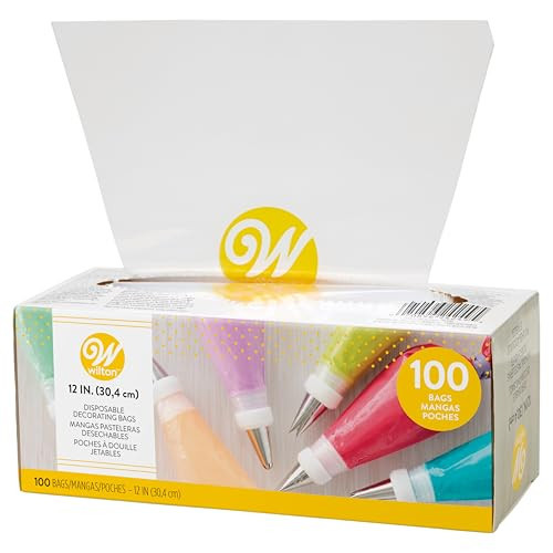 Wilton Disposable Decorating Bags for Piping Icing & Cake Decorating, Perfect for Baking Creations, 100-Count, Packaging May Vary | Amazon (US)