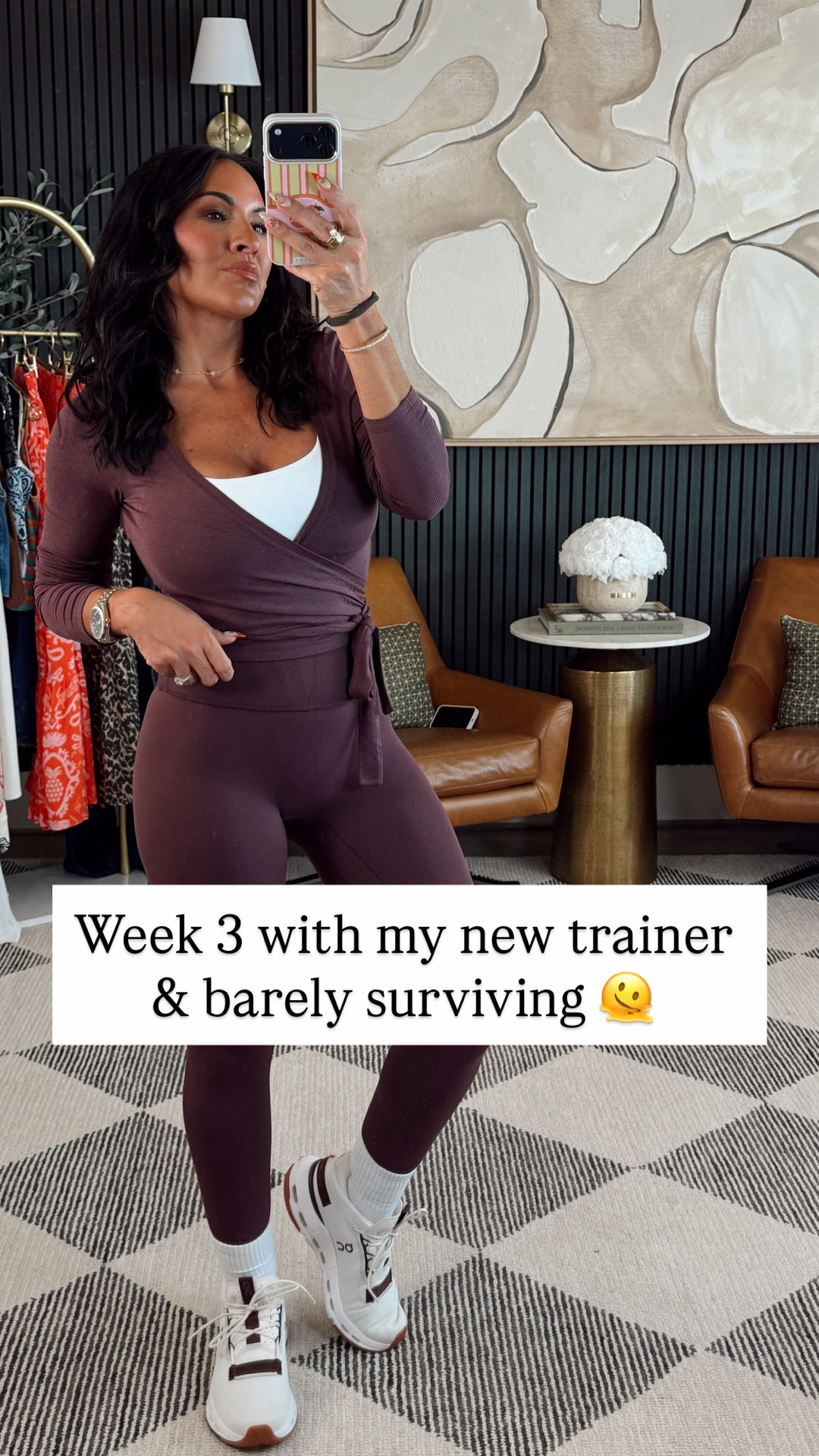 Babes… week 3 with my new trainer and I’d love to report I’m thriving… but I’m simply surviving 😂

This set though?? She understood the assignment. Snatched, supportive, and somehow still cute even when I’m questioning every life decision mid-workout. It’s that perfect “I showed up and looked good doing it” energy.

Wearing a size small

5’2” • 130 lbs • 34DD • 25” waist • size small

#PetiteFashion #Over40Style #AmazonFashion #WorkoutStyle #ActivewearLooks