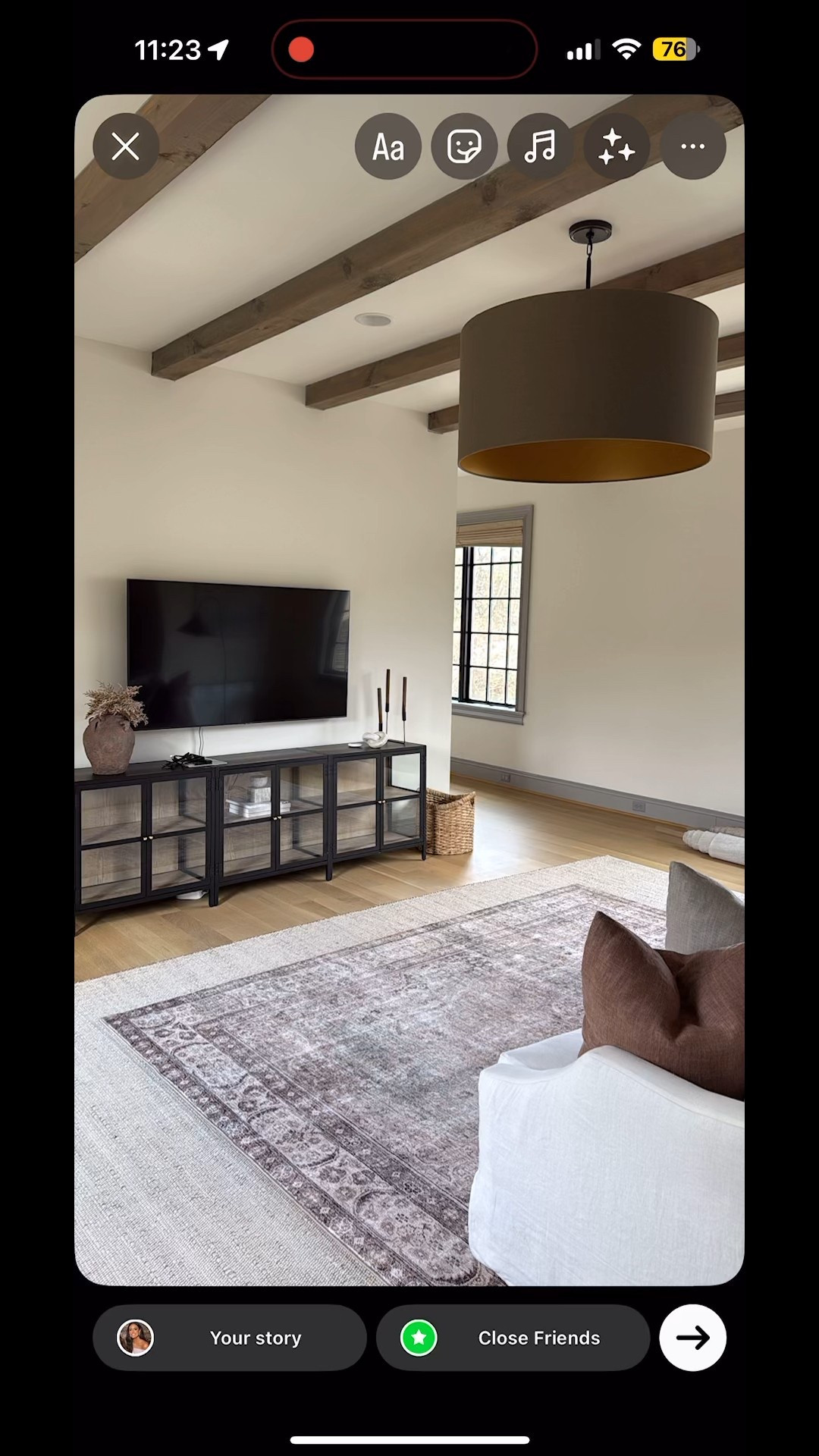 Accent chair in living room 

#LTKHome #LTKFamily #LTKFindsUnder100