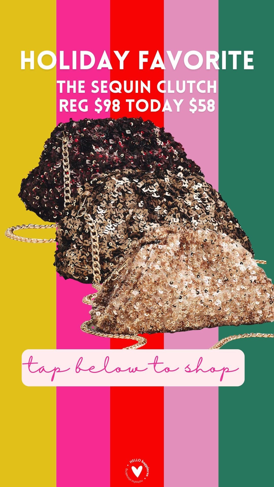 holiday favorite | sequin clutch 

#LTKGiftGuide #LTKHoliday #LTKSaleAlert
