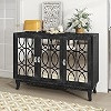Accent Storage Cabinet Wooden Cabinet w/Adjustable Shelf,Modern Console Table Storage Cabinet Sid... | Amazon (US)