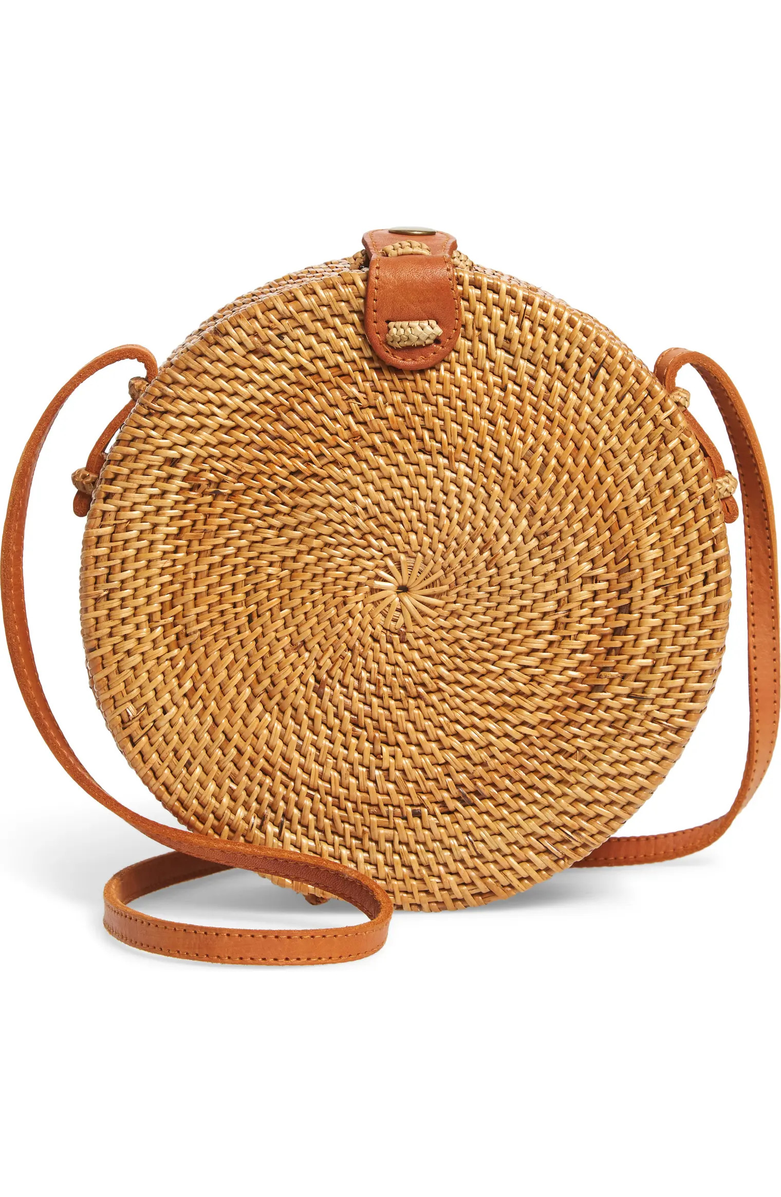 Woven Rattan Canteen Bag | Nordstrom