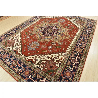 Fosca One-of-a-Kind 9' X 11'11'' New Age Wool Area Rug Red | Wayfair North America