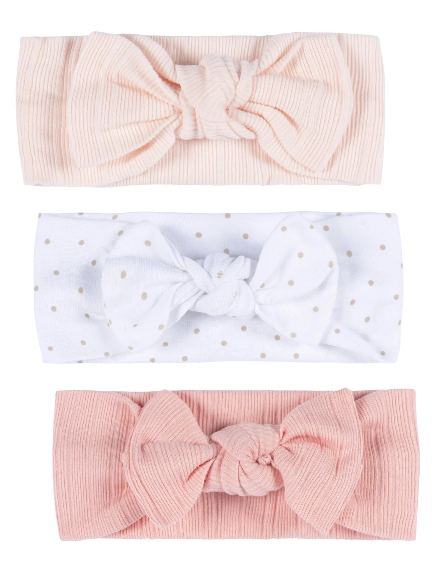 Gerber Baby Girl 3-Pack Soft and Stretchy Headband, One Size | Walmart (US)